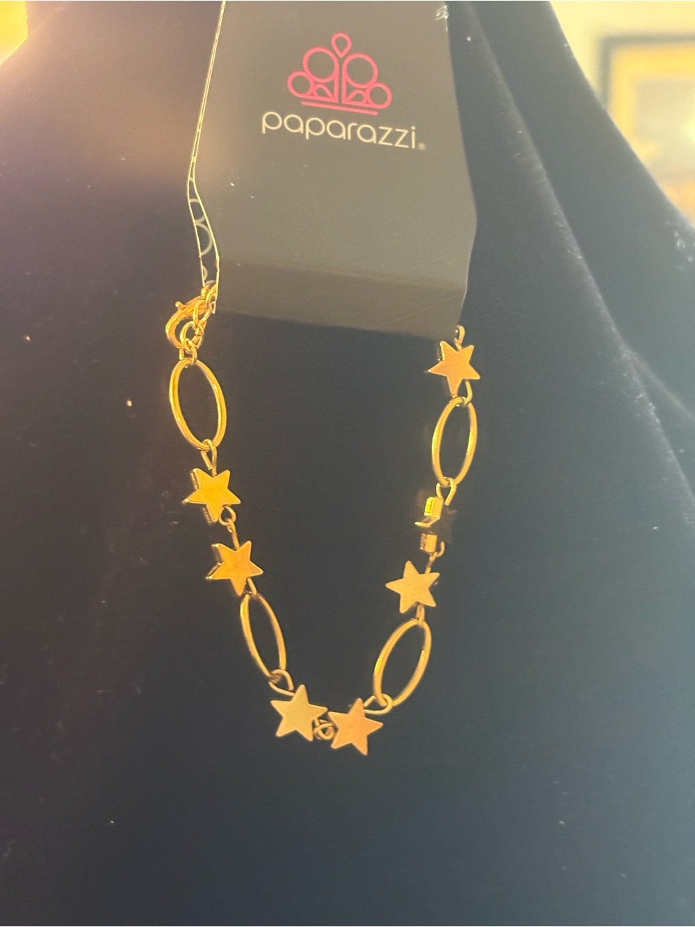 Paparazzi Gold Star Link bracelet- Gold Tone Women's Jewelry